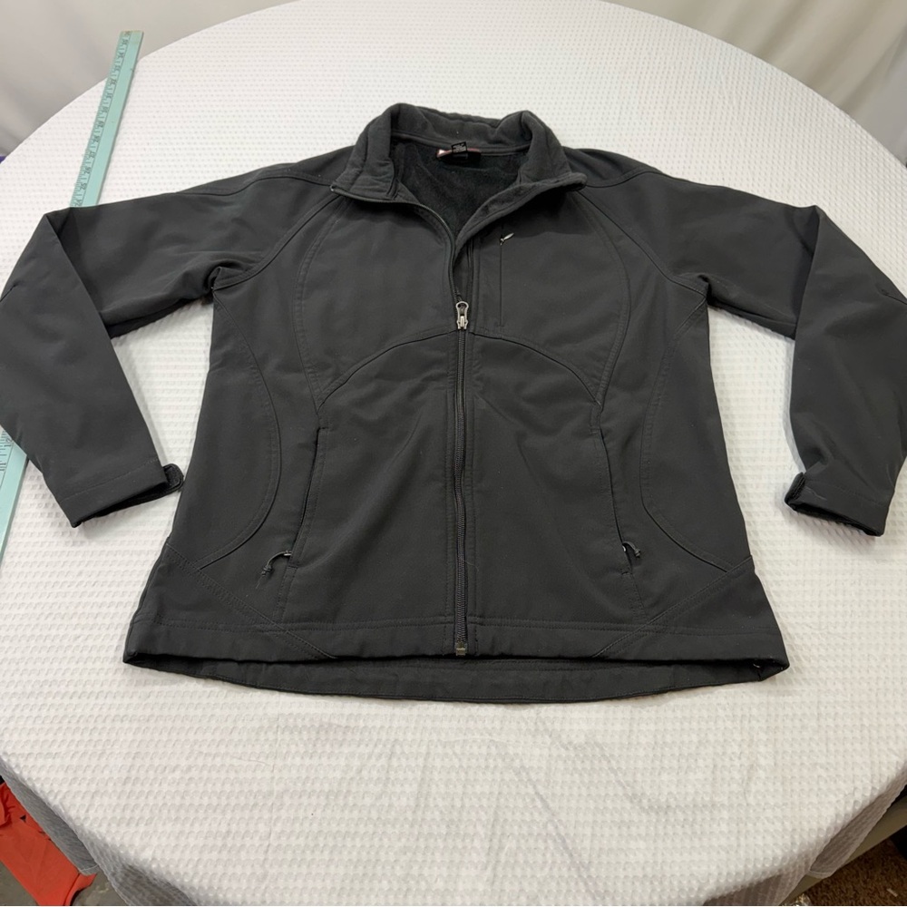 Diamond Supply Co. Black Fleece Jacket with Red Trim Label